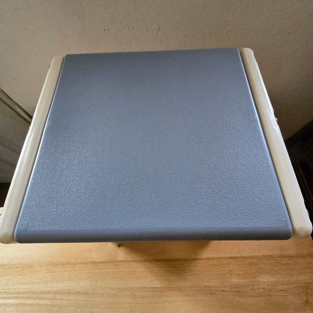 Vtg Little Tikes Blue Square Storage Bin Cube Cubby Toys Books Stuffie Stackable